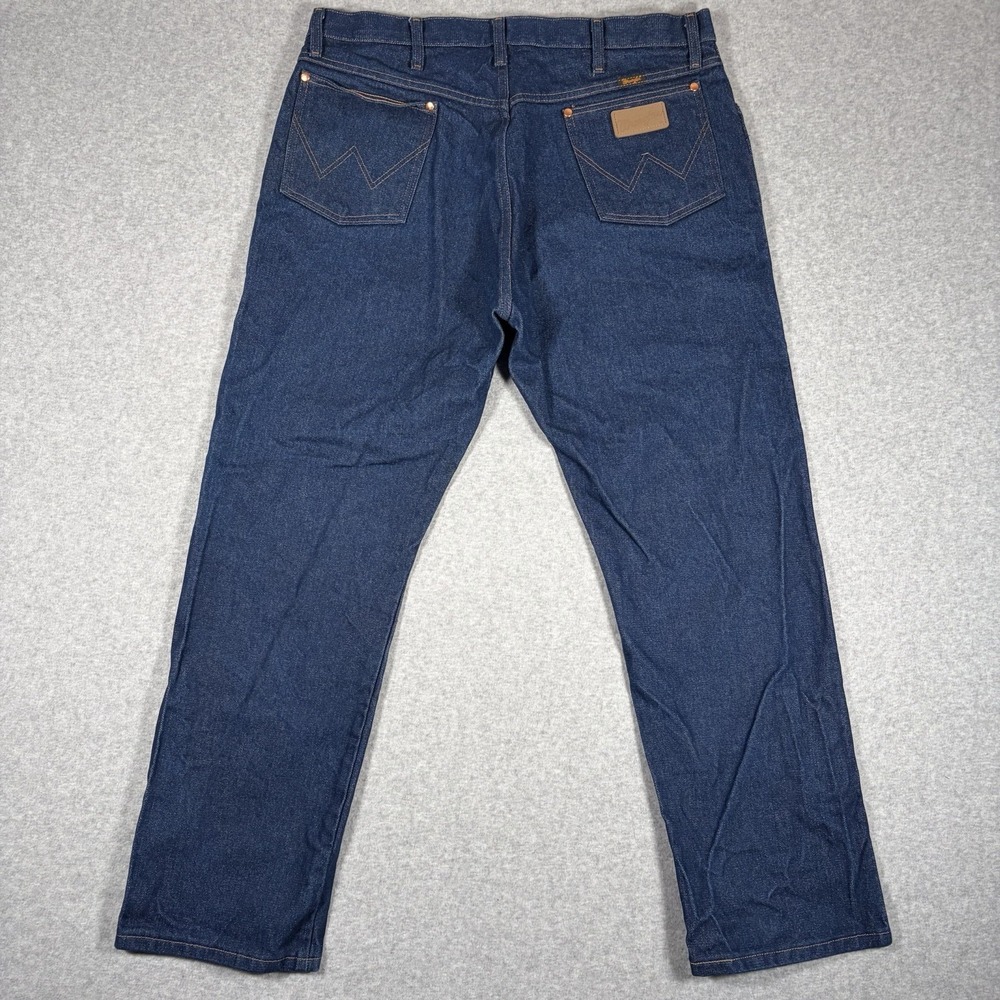 Wrangler Jeans Men 38x30 Cowboy Cut 13MWZ Rodeo Dark Wash Blue Denim Western
